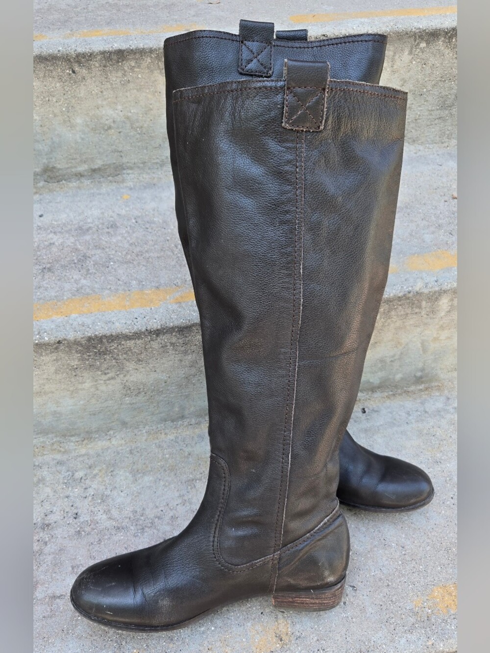 Women’s Tall Brown Leather Riding Boots